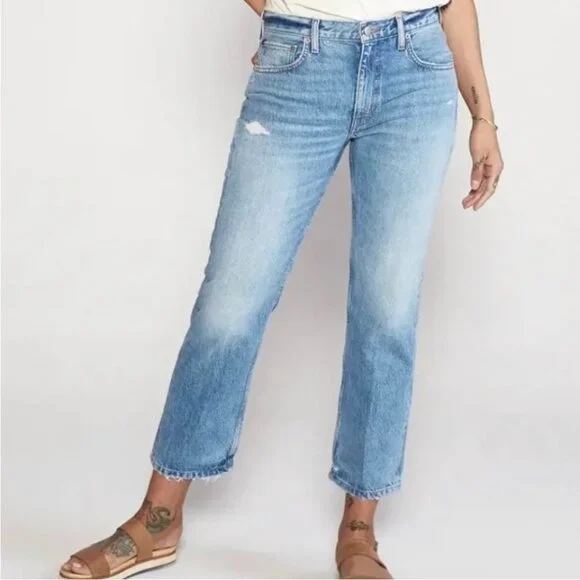 Etica Rhea Midrise Straight Crop Jeans, 28 - Picture 1 of 11